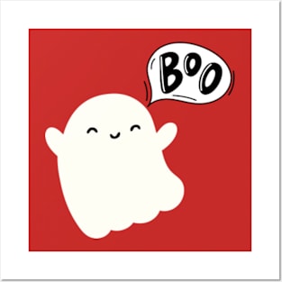 Halloween happy ghost Posters and Art